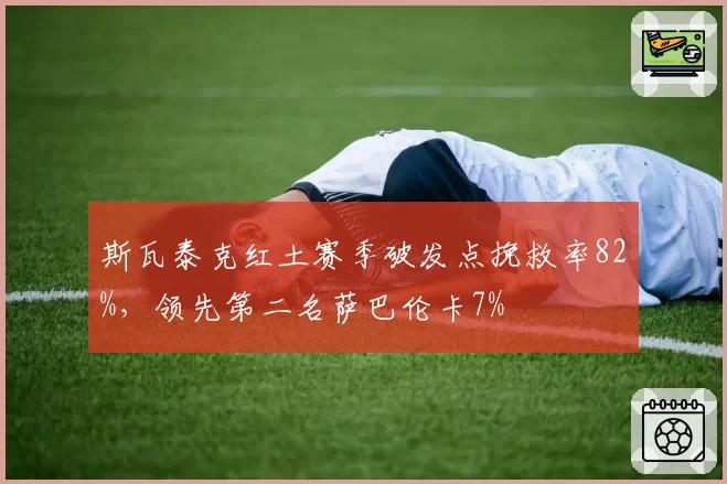 斯瓦泰克红土赛季破发点挽救率82%，领先第二名萨巴伦卡7%